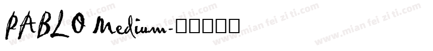 PABLO Medium字体转换